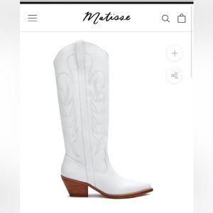 Womens Matisse cowgirl boots - White size 8